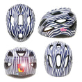 Indlæs billede i gallerifremviser, Crazy Safety Cykelhjelm Heartbeat Stripes børnehjelm med lys