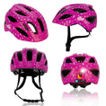 Indlæs billede i gallerifremviser, Crazy Safety Cykelhjelm Heartbeat Stripes børnehjelm med lys