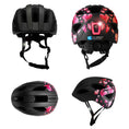 Indlæs billede i gallerifremviser, Crazy Safety Cykelhjelm Heartbeat Stripes børnehjelm med lys