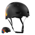 Indlæs billede i gallerifremviser, Crazy Safety Cykelhjelm Sort splash / L (57-61cm) RAMPAGE skater cykelhjelm - Urban